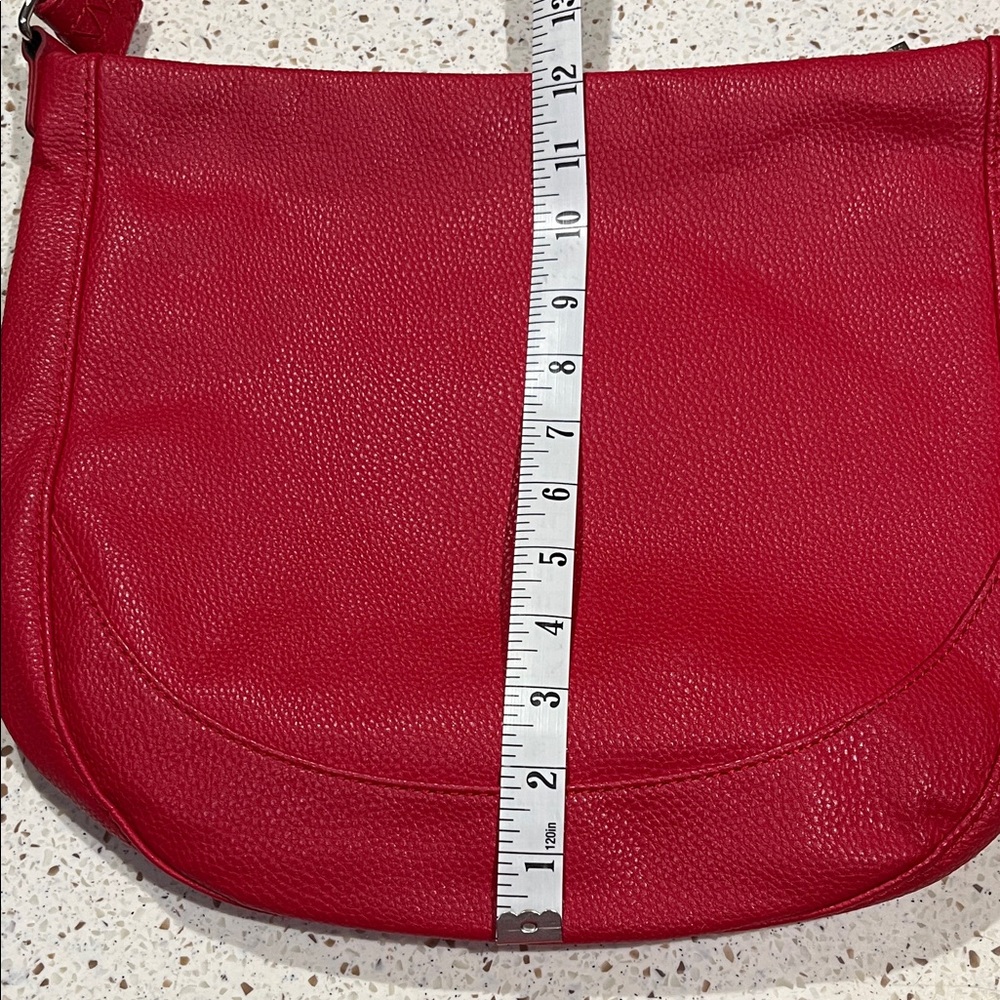 Thirty One Jewell Midway Hobo Very Cherry Pebble shoulder purse - Picture 5 of 7